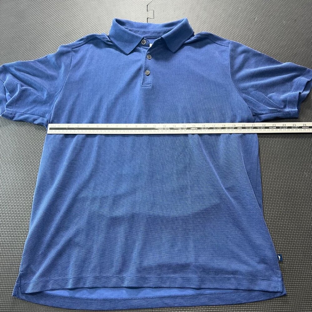 Tommy Bahama Mens Blue Polo Shirt L Large Modal Blend Short Sleeve - Picture 4 of 5